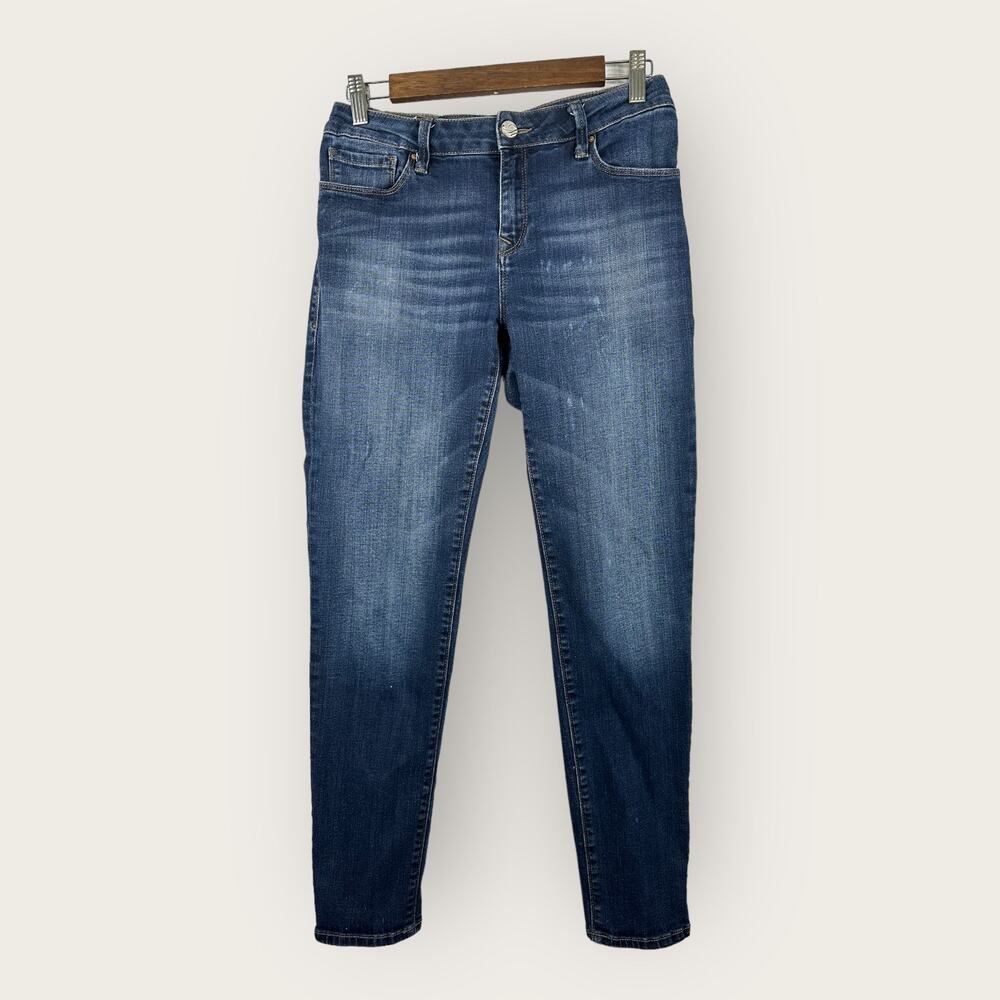 Mavi Womens size 29 Slim Ankle Whiskered Distressed Denim Jeans